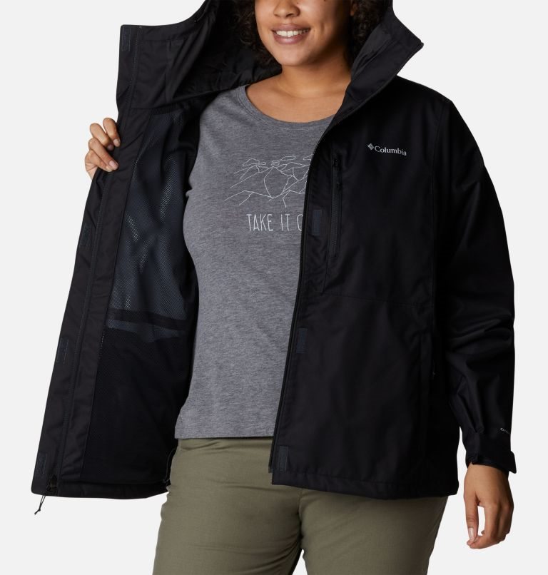 Jacheta Columbia Hikebound Dama Negrii | Plus Size IN18AM9SZ